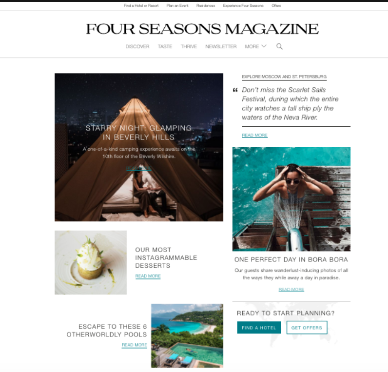 four seasons hotel magazine