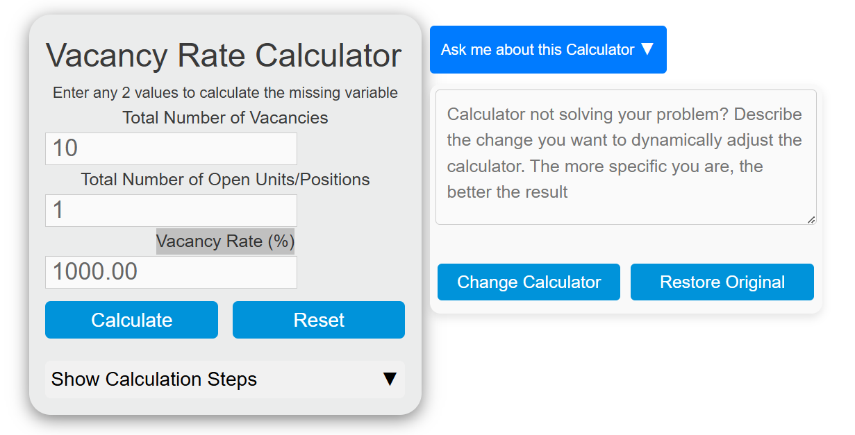 how to calculate vacancy rate